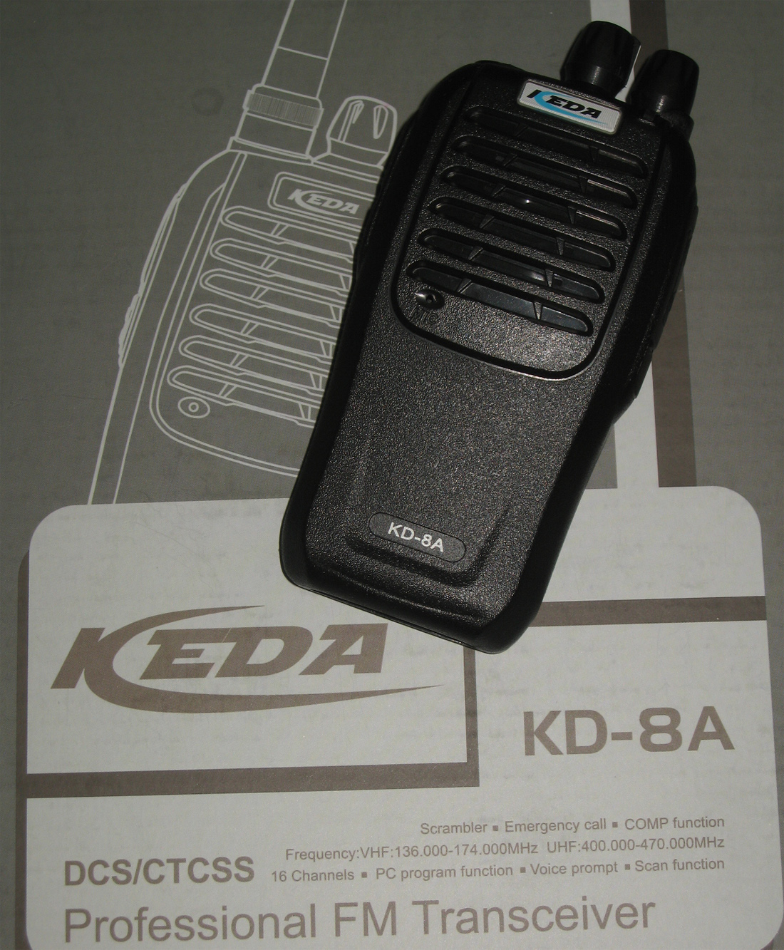 8W VHF長距離清晰對講機