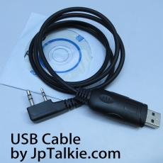 USB對講機寫頻線/ 編程電纜/ USB線K2頭 USB 兼容​大多數中國系列型號對講機​