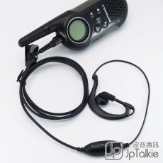 新款Motorola小型對講機 專用直身頭 耳機 勾耳式耳塞 中軟粗線3mm 大按鍵 線芯內特加尼龍索帶耐用 不纏線設計