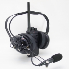 中耳筒式 長咪頭 螺旋管彈簧線 特大按鍵 線芯內特加尼龍索帶耐用 不纏線設計 K2 對講機耳機 Light duty headset