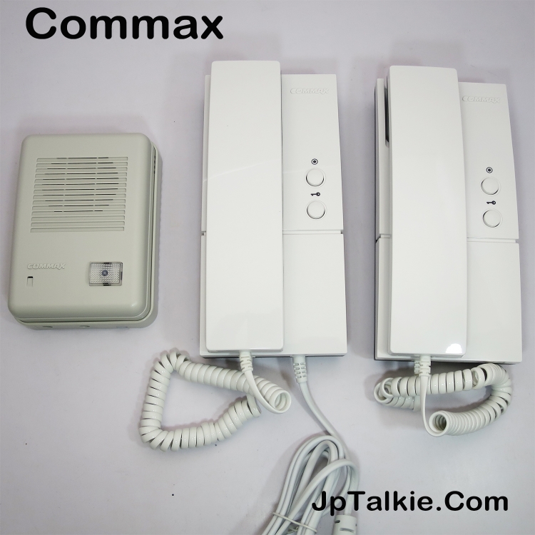 Commax 門口+ 聽筒式對講機X2 雙安按鈕 別墅, 村屋 一拖二對講系統, 安裝簡便操作容易 有線對講機 室內互通