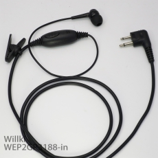 P3688 ,CP238工程對講機耳機 入耳式耳塞 阻隔外界雜音 中軟粗線3mm 大按鍵 線芯內特加尼龍索帶耐用 不纏線設計