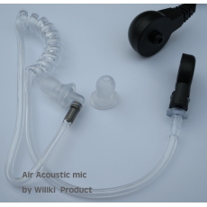透明軟膠耳塞(奶嘴型耳塞) 配合螺旋彈簧導管使用