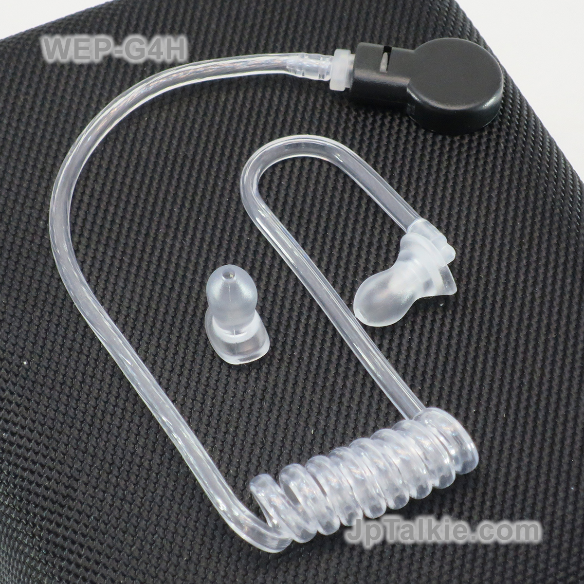 真空管/透明耳咪專用配件 透明軟膠耳塞+透明螺旋管/彈簧傳音管(奶嘴型耳塞) 弧形接位