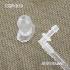 真空管/透明耳咪專用配件 透明軟膠耳塞+透明螺旋管/彈簧傳音管(奶嘴型耳塞) 凸接位