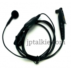 GP328+專用對講機耳機 真空管G4透明耳塞 透明軟膠耳塞,螺旋彈簧導管傳音 專業款 中軟粗線3mm 中按鍵 線芯內特加尼龍索帶増強耐用