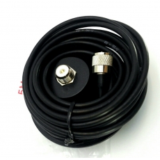 無線電氣壓式/磁鐵吸盤底座 天線座（直徑7CM）附3米延長低損耗同軸電纜 UV雙頻 地網