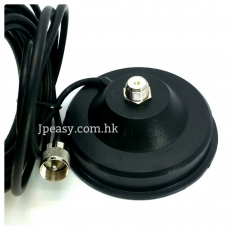 無線電氣壓式/磁鐵吸盤底座 天線座（直徑7CM）附3米延長低損耗同軸電纜 UV雙頻 地網