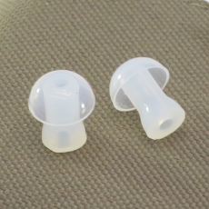 真空管/透明耳咪專用配件 透明軟膠耳塞+透明螺旋管/彈簧傳音管(奶嘴型耳塞) 弧形接位