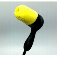 K2 對講機耳機  隔音入耳型耳塞 中軟粗線3mm 大按鍵 螺旋彈簧線 不纏線設計