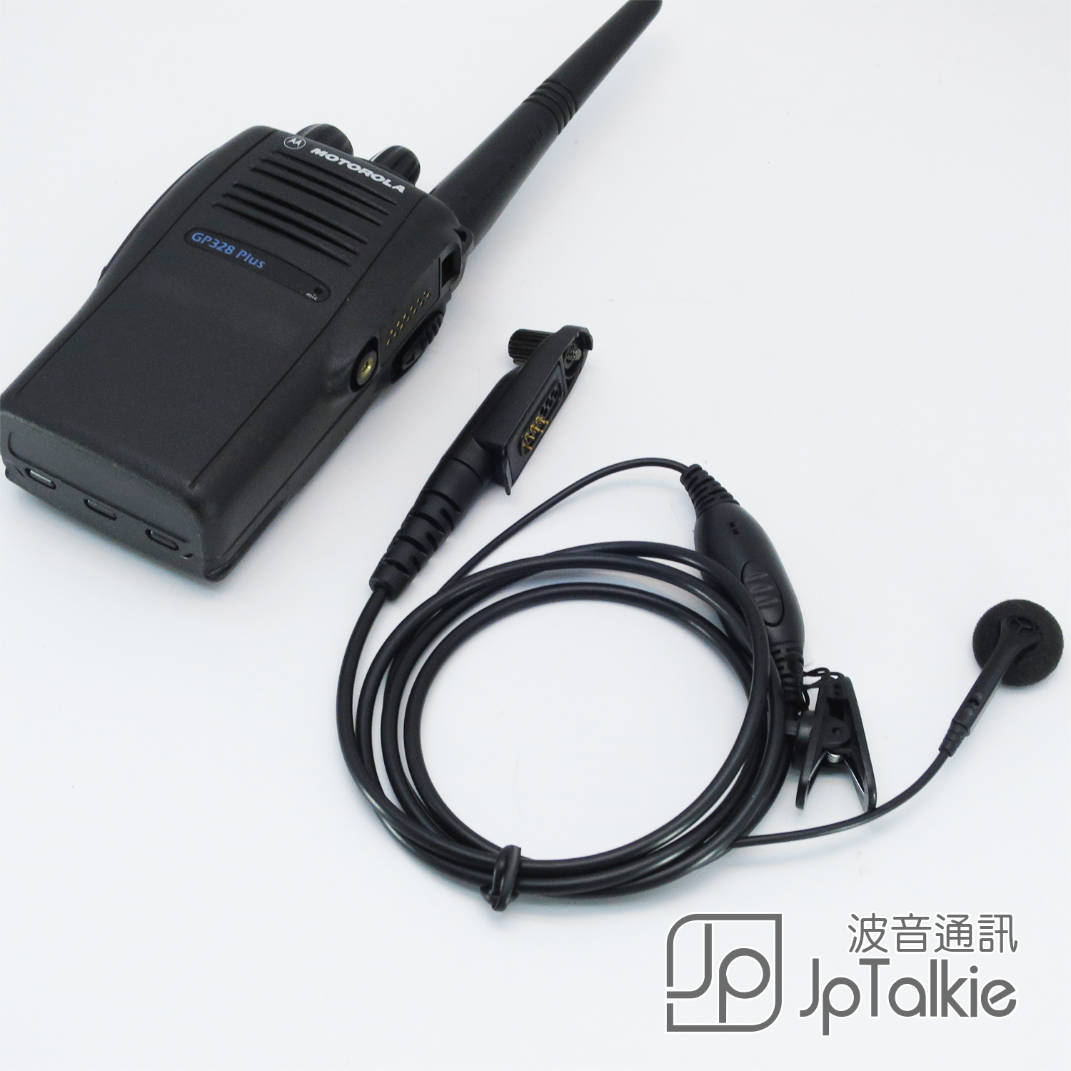 GP328 MTP750 專用對講機耳機 勾耳式耳塞 中軟粗線3mm 大按鍵 線芯內特加尼龍索帶耐用 不纏線設計