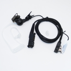 Motorola ST7500 TETRA PMLN6900代用型號 專業數碼對講機耳咪 真空管G4透明軟膠耳塞,螺旋彈簧導管傳音 冬菇頭型耳塞 軟粗線3mm  MAC13接頭 大按鍵 接受訂造30天設計生產專業耳咪配件
