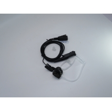 ICOM i3頭 對講機專用耳咪 真空管G4透明耳塞 透明軟膠耳塞,螺旋彈簧導管傳音 中軟粗線3mm 大按鍵 線芯內特加尼龍索帶耐用 不纏線設計