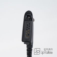 Motorola GP328, MTP750 對講機耳機用 真空管G4透明軟膠耳塞,螺旋彈簧導管傳音 中軟粗線3mm 中按鍵  線芯內特加尼龍索帶増強耐用