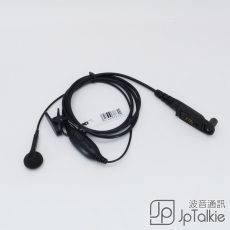 GP328Plus 專用對講機耳機 入耳型耳塞 中軟粗線3mm 大按鍵 線芯內特加尼龍索帶耐用 不纏線設計
