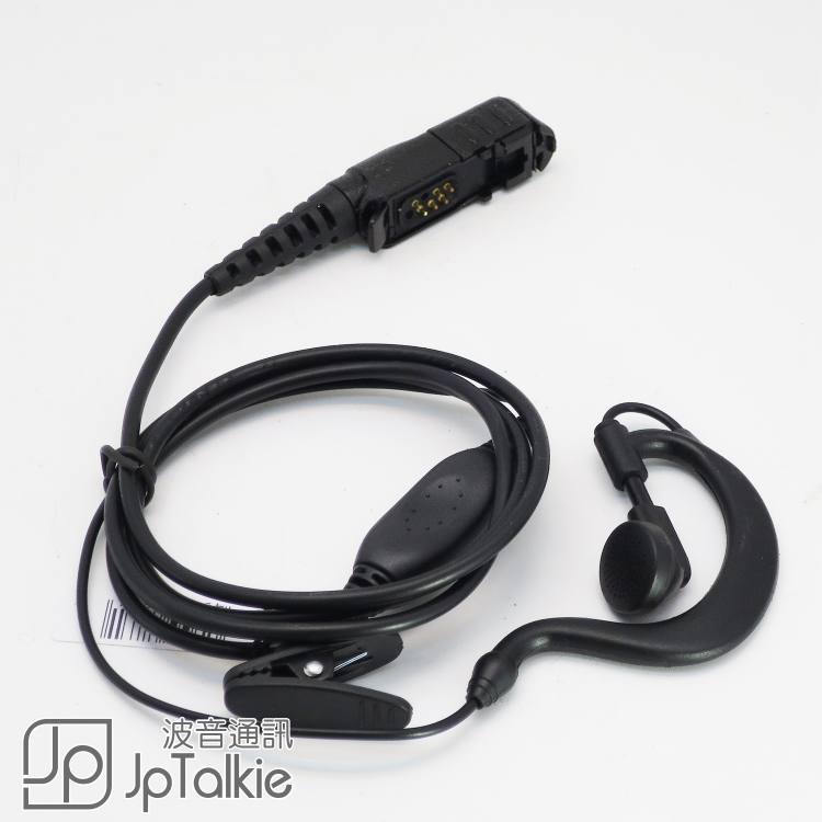 Motorola MTP3250, P6600, E8608i對講機 勾耳式耳塞 中軟粗線3mm 大按鍵 線芯內特加尼龍索帶耐用 不纏線設計