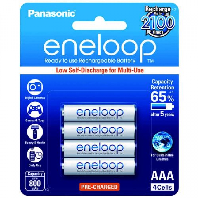 Panasonic eneloop BK-3MCCE/4BT 環保充電池(AA) 2000mAh 多達2100次