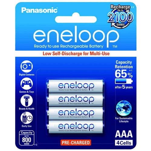 Panasonic eneloop BK-4MCCE/4BT 環保充電池(AAA) 750mAh 多達2100次
