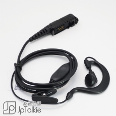 Motorola MTP3250, P6600, E8608i對講機 勾耳式耳塞 中軟粗線3mm 大按鍵 線芯內特加尼龍索帶耐用 不纏線設計