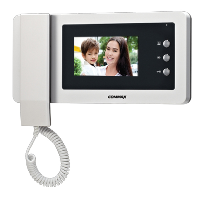 CDV-43N 聽筒式視像對講機主機 客服櫃檯對講系統 音質清晰無雜訊 安裝簡便操作容易 有線對4.3 Inch *停產可選用新型號43MH代替