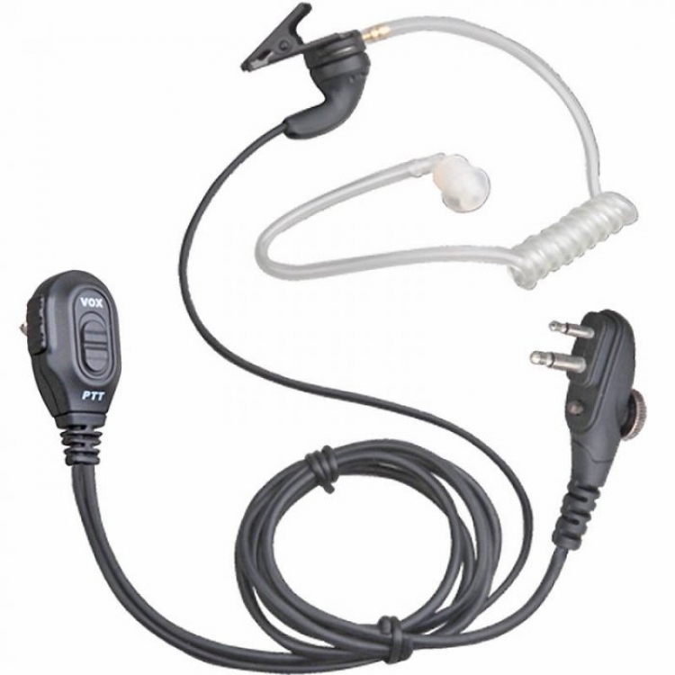 原裝HYT EAM12 對講機耳機 真空管G4透明耳塞 透明軟膠耳塞,螺旋彈簧導管傳音 VOX/ PPT TC508, TC518, TC618