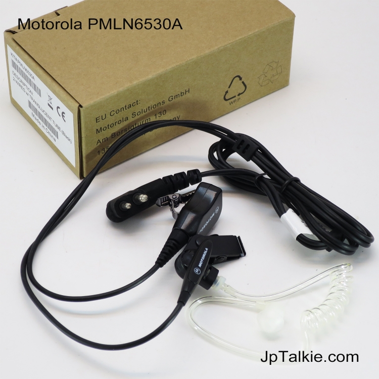 PMLN6530A 原裝Motorola P3688 對講機耳機 冬菇頭型耳塞 G4真空管 透明軟膠耳塞螺旋彈簧導管傳音 中軟V粗線