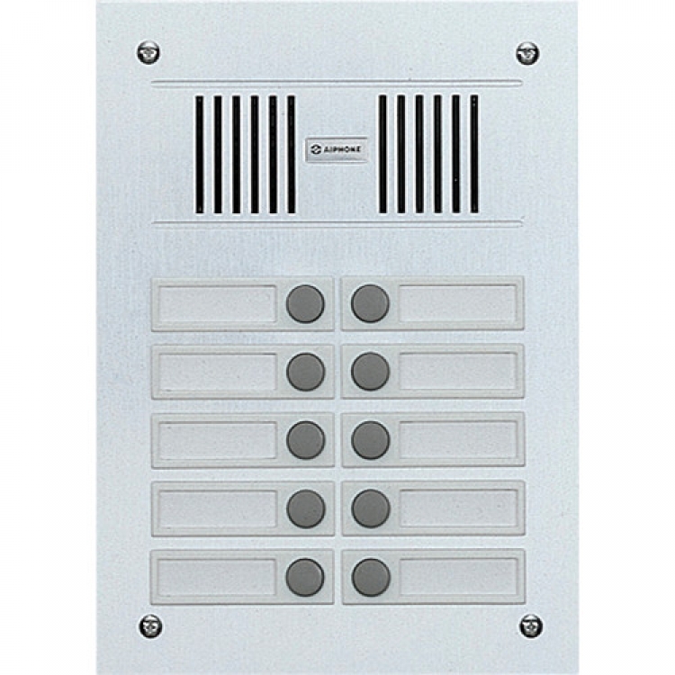 日本AiPhone 大廈屋苑 ​10路對講系統主機 音質清晰無雜訊 安裝簡便操作容易 有線對講機 金屬