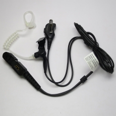 原裝 Motorola MTP3250,P6600i 對講機耳機 真空管G4透明耳塞 透明軟膠耳塞,螺旋彈簧導管傳音 雙線
