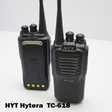 租機服務: HYTera TC618香港及海外版 大聲喇叭設計 防水IP66级 語音清晰 紮實耐用 工業對講機 UHF 5W通信距離