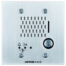 日本Aiphone IX-SS-2G 金屬門分機 門口雙向對講機,客服櫃檯對講系統, 音質清晰無雜訊 安裝簡便操作容易 有線對講機